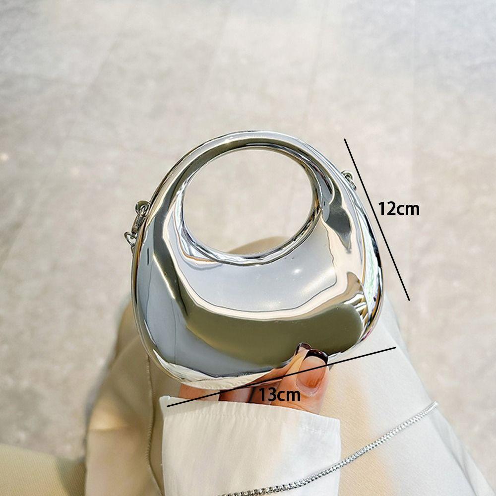 Fashion Acrylic Clutch Bags Elegant Portable Handbags Small Crossbody Bag Creative Handle Wrist Bag for Women