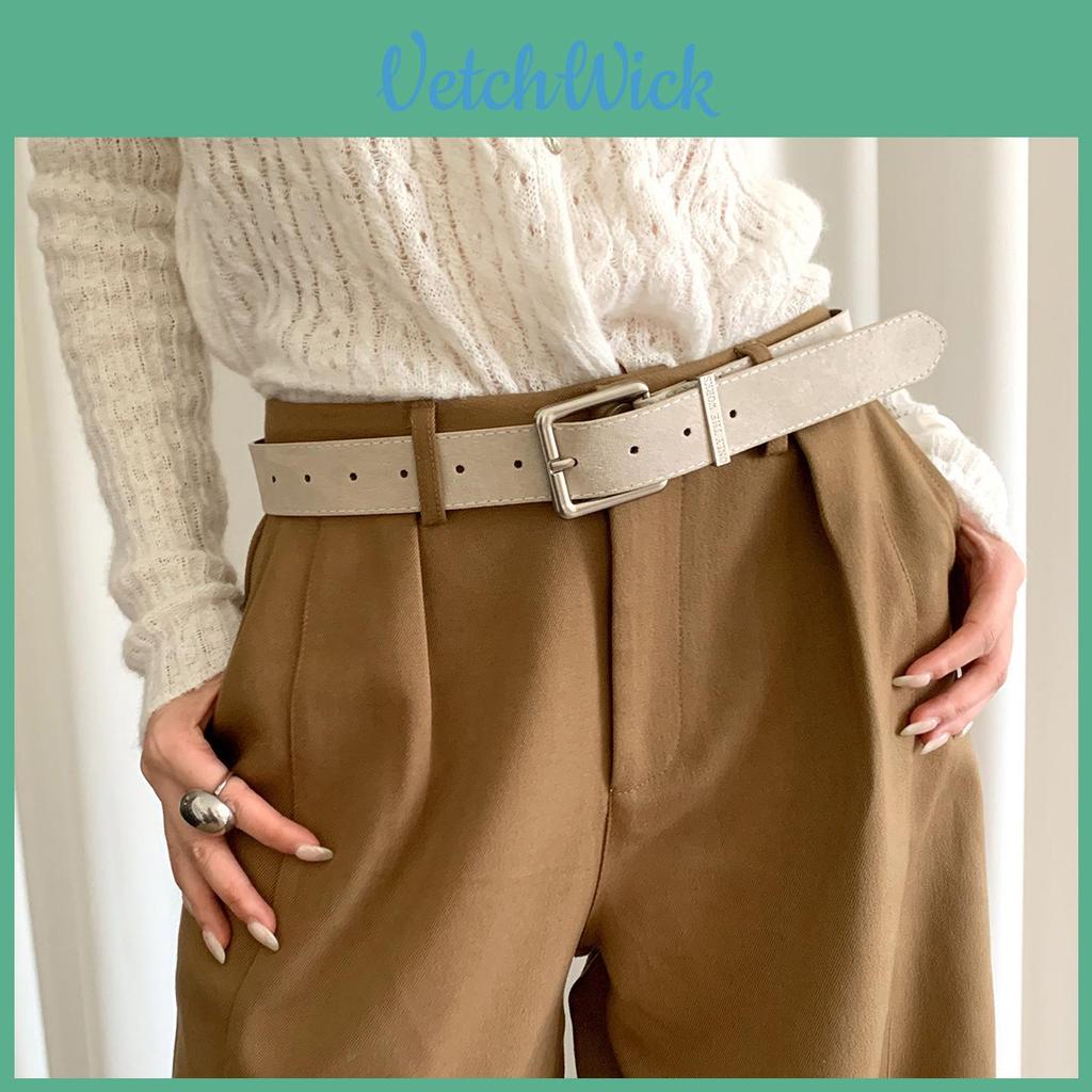 Pu Leather Belt For Women With Classic Pin Buckle For Casual And Office Wear