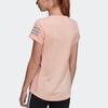 Adidas T Shirt Bright Light Pink/Dark Silver Gray Teenagers ED6287