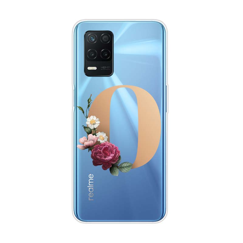 

Буква алфавита цветы Z для Realme 8 8i V3 V5 GT Neo Flash Edition Explorer Master Neo2 Narzo 30 50i 50A C21Y чехол для телефона Realme GT Neo2