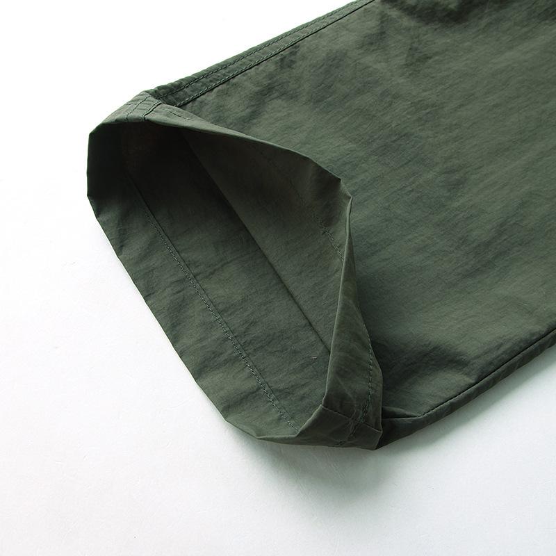 Men's Lightweight Quick-Dry Waterproof Cargo Hiking Pants, Multi-Pocket, Loose, Summer Windbreaker.