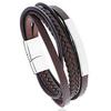 Retro Distressed Men's Cowhide Watch: European American Punk Wide Leather Bracelet Jewelry