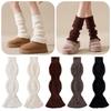 Elastic Coral Fleece Foot Cover Sweet Mid-tube Socks Trendy Women's Leg Warmers  Autumn/Winter