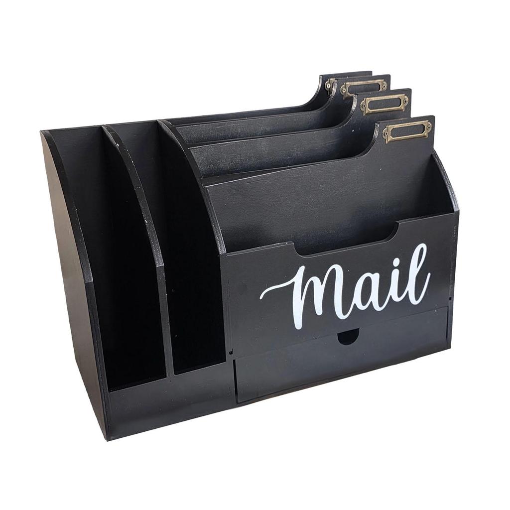 6-compartment Desk Organizer for Paper Clips, Envelopes And Stationery Items.