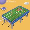 6-In-1 Mini Billiards Table Game 2 To 4 Players Parent-children Interactive Simulated Pool Table