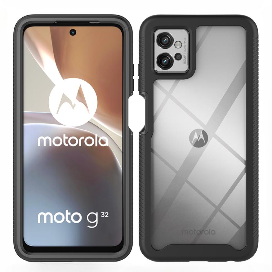 Hybride robuste Hülle für Moto G32 / Moto G42 Militärisches stoßfestes Case - TPU/PC mit erhöhtem Kamera- und Bildschirmrand-Schutz