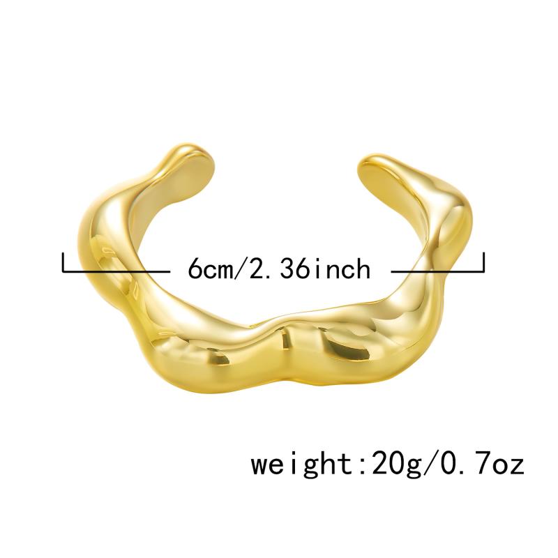 Big Cuff Bangles Bracelets Women Vintage Statement Plastic Geometric Open Bangle Hip Hop Punk Gold Silver Color Jewelry