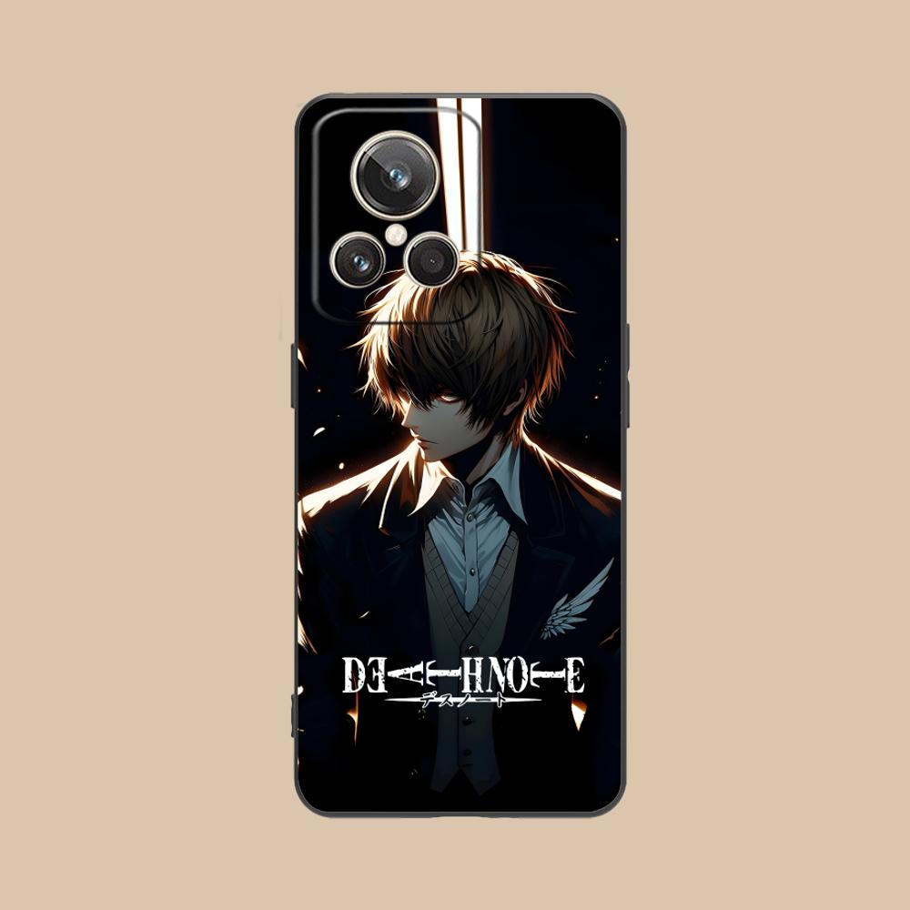 Death Note Kira Light Mobile Phone Case for Realme 15 14 13 12 11 10 9 Pro Plus T i Lite 5G Colorful Printing Cover Luxury Cover