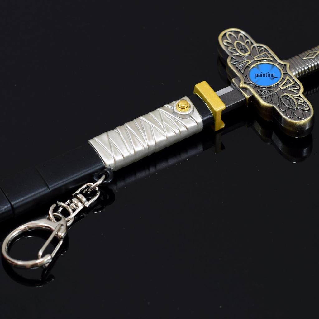 Nine Dragon Balls Metal Model Toy: Thor's Sword & Wind God's Spring-loaded Cold Weapon Ornament.