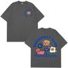 Men's and women's fashionable loose cartoon breakfast club fun cotton T-shirt