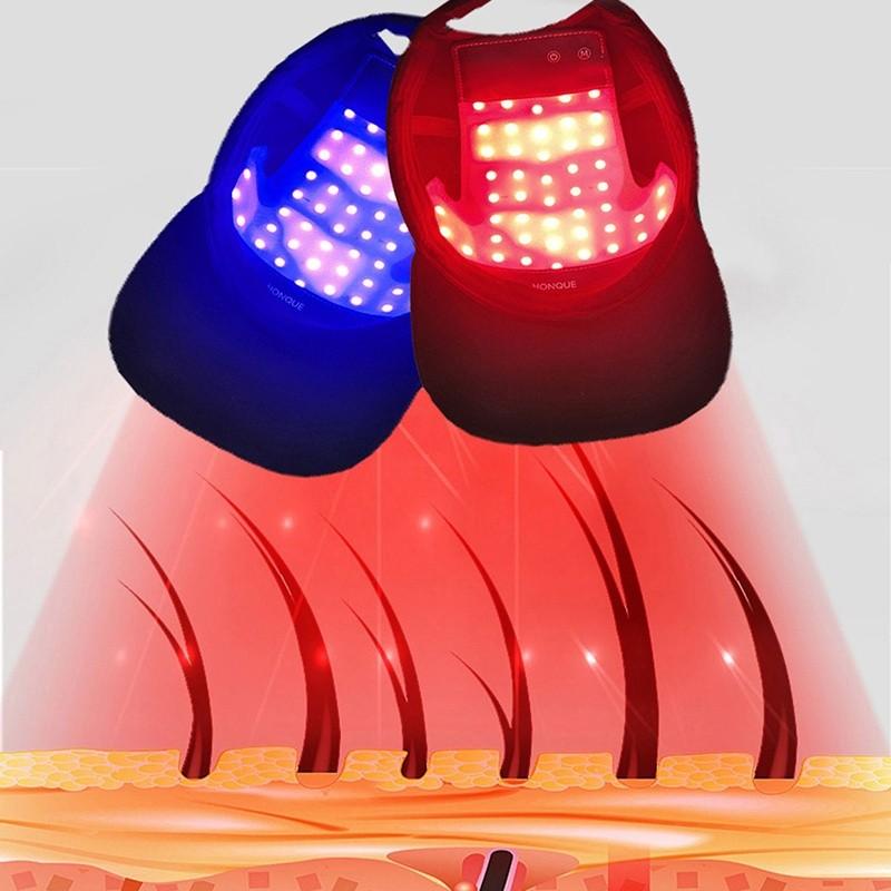Infrarot-Haarwachstumskappe Infrarot-Haarwachstumsgerät Rot- und Blaulicht-Haarwachstumskappe Laser-Haarwachstumsgerät Haarpflegegerät