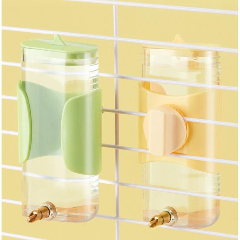 Plastic Parrot Pin Type Water Bottle Dispenser Feeder Hangings Pet Guinea Pigs Squirrels Rabbit Drinking Pipe Fountain