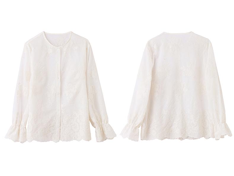 Spring 2025 New Chinese Cotton-Linen Jacquard Vest and Lace Blouse Two-Piece Set