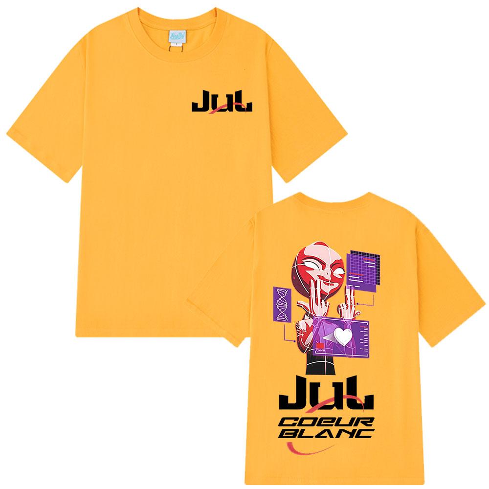 Rapper Jul Merch Tričko Unisex Dámské Oblečení Módní Hip Hop Tričko Letní Ležérní Bavlněné Krátký Rukáv Oversized Kulatý Výstřih Trička