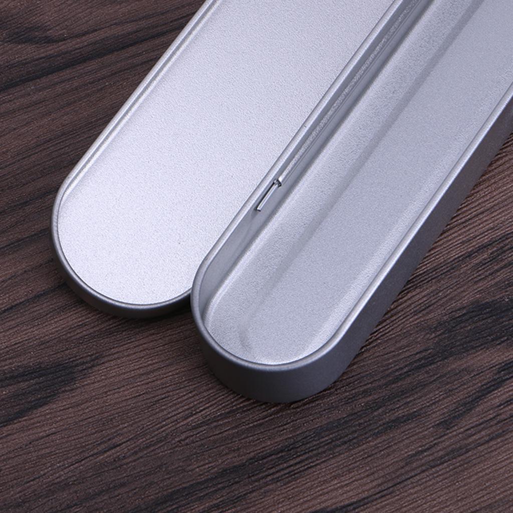 Silverplåtsblyertspenna för etui pennförvaringslåda skrivbordsorganisatör skola kontor U