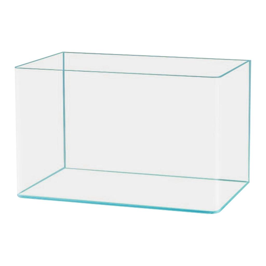 Clear Glass Fish Tank Aquarium Compact Aquatic Landscape Minimalist Turtle Tank for Bedroom Party Office Birthday Living Room