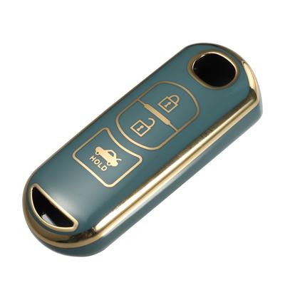 ACROPIX Keyless Entry Remote Cover Key Fob Cover TPU 3 Button for Mazda 2