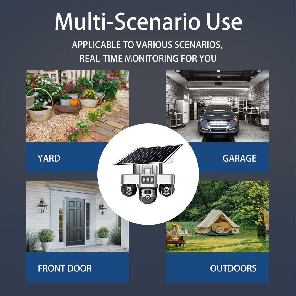 Abu Lion Waterproof 4G Solar Outdoor Camera with 360° Remote Monitoring