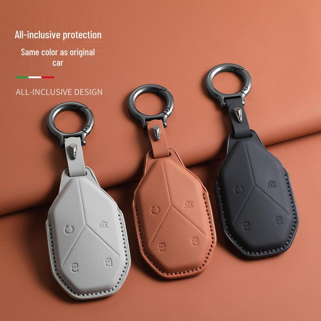 Key Cover for BYD Formula Leopard Models: Leopard 5, Leopard 5 Titanium 7, Leopard 8, Leopard 3 Titanium 3 - Original Car Color, Unisex Buckle.