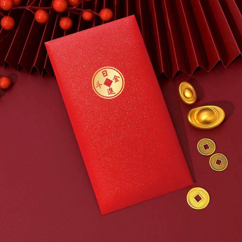 10pcs Chinese Style 2026 Red Envelopes New Year Blessing Luck Money Bag  Spring Festival