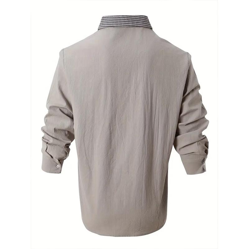 Men's Long Sleeved Spring and Autumn Button Up Shirt with 3D Digital Printing for Casual Daily Entertainment and Fashionable Design