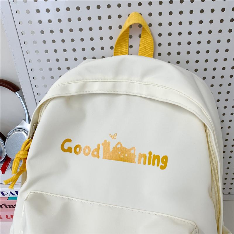 Junior School Sstudent Schoolbag Women Campus Backpack Print Large Capacity Backpack