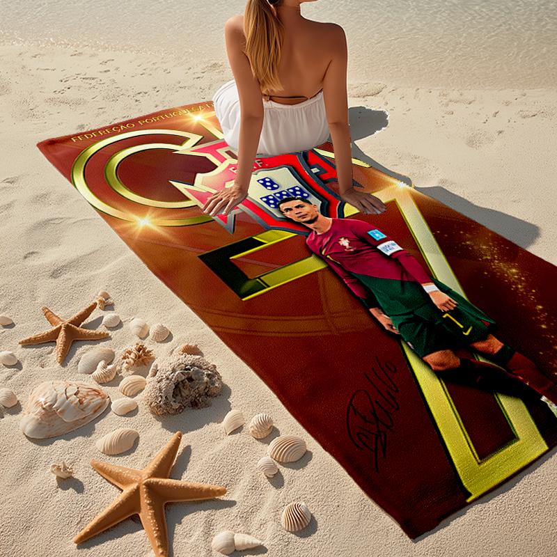 CRF 7 Fashion Beach Towel: Ideal for Summer Adventures, Soft, absorbent and quick drying, suitable for swimming and bathing