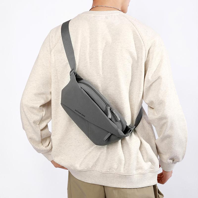 Large Capacity Outdoor Sling Bag – Waterproof Chest Waist Pack for Running Gym Hiking & Cycling Phone