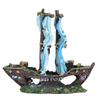 Pirate Ship Aquarium Decoration: Fish Tank Shrimp Hideaway & Resin Cave Ornament