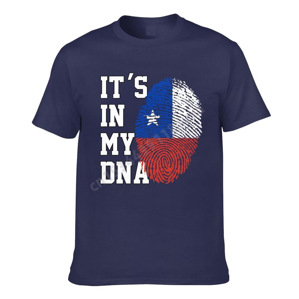 Chile Flag Chilean Fans ITS IN MY DNA Men Women Tshirt Boys Tees T Shirt Hip Hop Tshirts XS5XL 100 Cotton