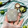 Diamond Studded Earphone Case, Water Diamond Earphone Case with Diamond Earphone Protective Cover, Apple Airpods Diamond Sticker Protective Case