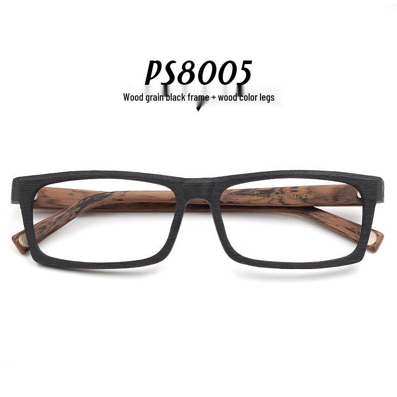 Ochelari de acetat cu ramă completă pătrată pentru bărbați pentru fețe mari sau late, Stil 8005.