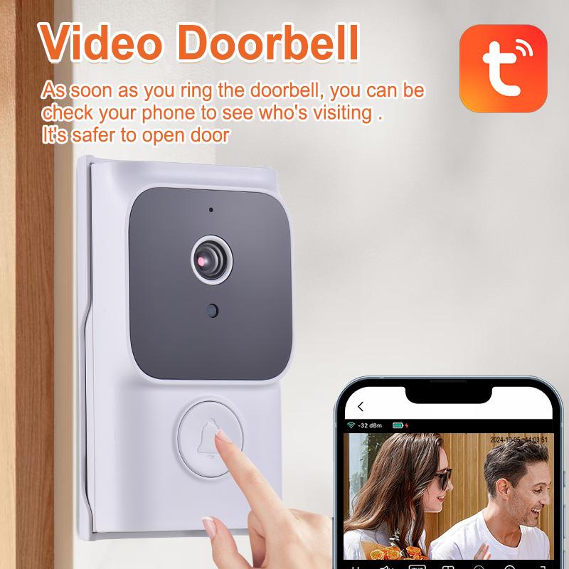 WiFi Smart Door Door Camera with 2 App Control Infrared Night Viewing Rechargble Video Intercom Door 2-Way for Vi