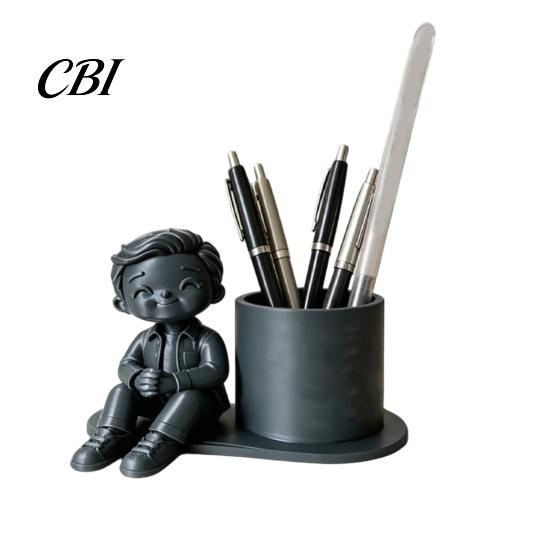Colorful Pen Cup 3D Printed Holder, Creative Desktop Organizer for Pencils Gel Pens Storage Container Makeup Brushes, Office And Study Use Non-toxic