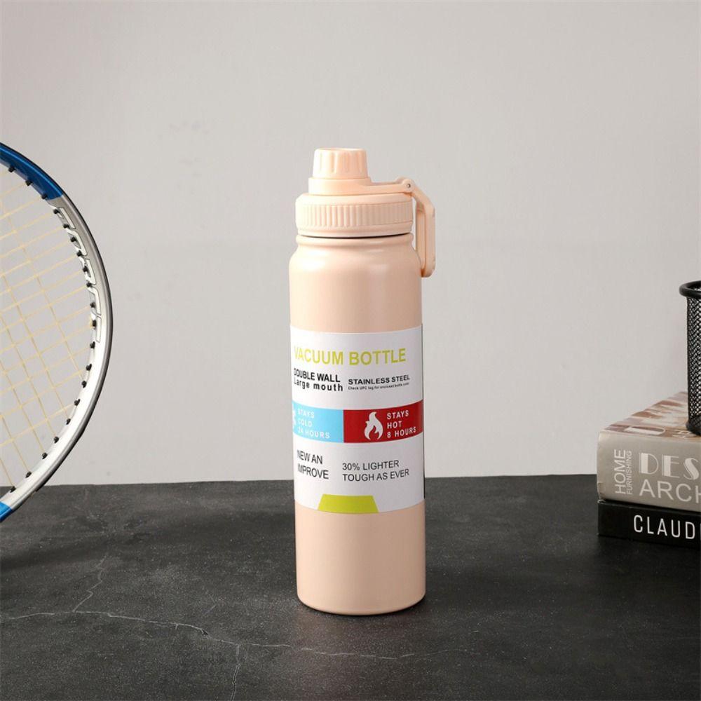 Isolierte Edelstahlbecher 600/800ml Sport-Wasserflaschen für Outdoor/Reisen