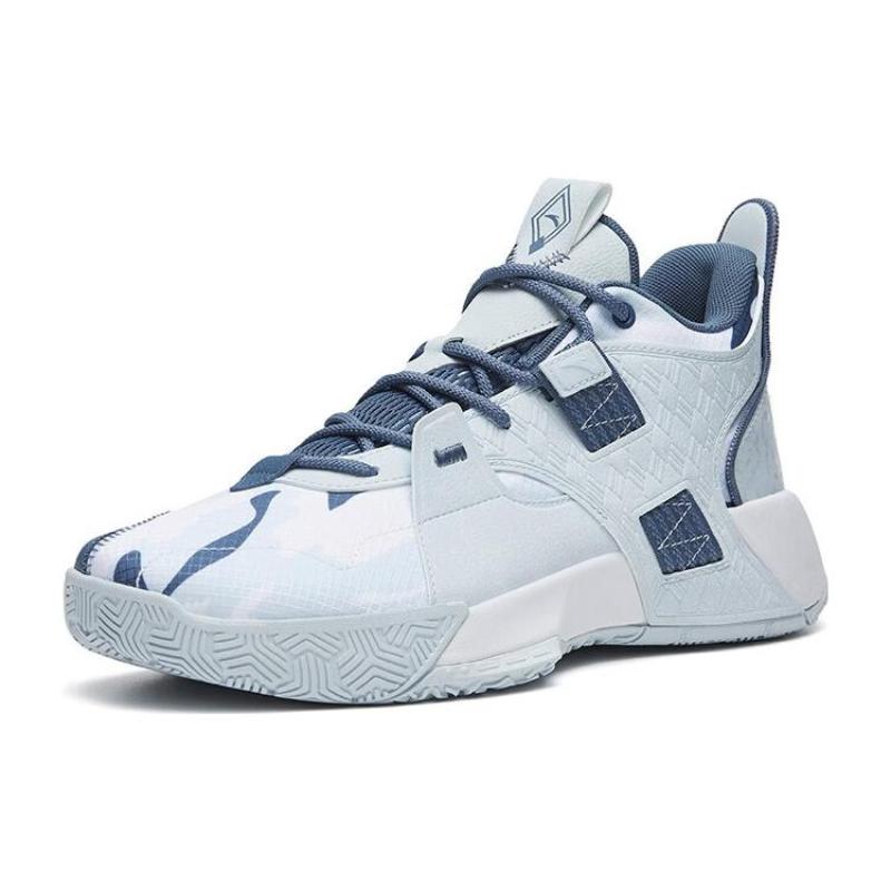Anta Speedy 2 Generations Cushioning Wear-Resistant Mid-Top Basketball Shoes Men's Light Dusty Gray Sneakers 112241610-7