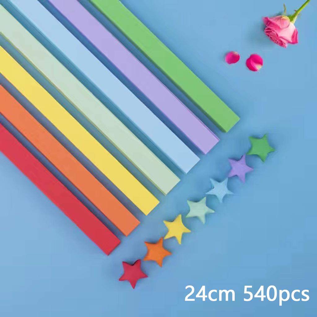 380 Stück – 1350 Stück gemusterte Papierstreifen, Glücksstern-Origami-Sterne, Basteln, buntes Faltpapier, handgefertigtes DIY-Kunstpapier, Geschenke