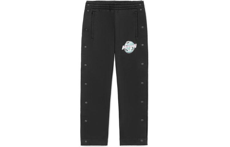Li Ning Straight Leg Fleece Lined Knitted Sweatpants Men s Black AKLR715-1 L