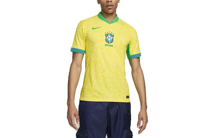 Nike Brasil 2024 Partido Local Hombre Nike Dri-FIT Adv Fútbol Camiseta Auténtica FJ4270-706