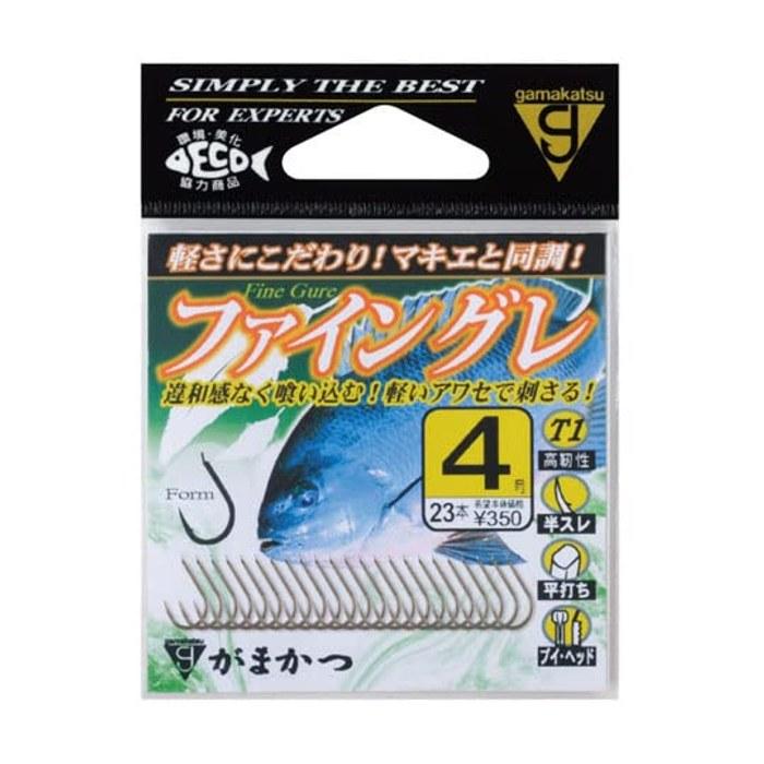 Gamakatsu Single Fine-R Hook (Brown) Size 4, No. 4