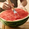 Melonenkugelausstecher mit Holzgriff Edelstahl-Schneidewerkzeuge Rutschfester Samenentferner Obst und Gemüse