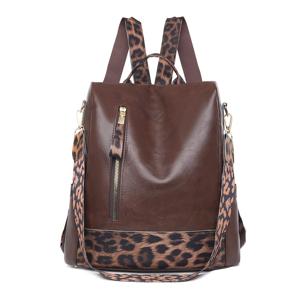 Fashionable Backpack Women's Bag Casual Large-capacity Crossbody Backpack Retro Backpack
