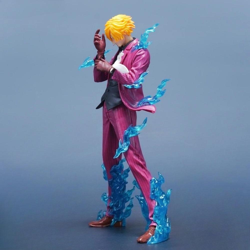24cm/9.45in Anime Figure Sanji Action Figures Pvc Statue Desktop Ornamen Collection Model Toys Gifts ONE PIECE Poseable Articulated Scale Detailed