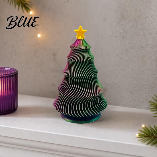 Pocket-sized Sensory Toy 3D Printed Christmas Tree Fidget Toy Lightweight Mini Desktop Ornament