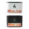 Flammen-Aroma-Diffusor 250ML Luftbefeuchter Typ-C Ätherische Öldiffusoren Buntes LED-Licht mit Salzstein-Box für Zuhause Schlafzimmer