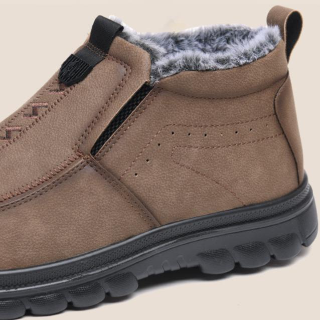Snow Boots for Men New In Winter Shoes Man Platform Anti Slip Fashion Casual Work Cotton Shoe Footwear Thick Plush