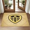 Leeds United Design Crystal Velvet Rug Soft Decorative Mat for Bedroom Entrance