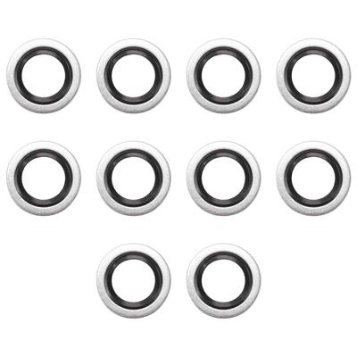 INFINAUTO 10pcs Aluminum Alloy FKM Rubber Drain Plug for Renault Clio 1998-2023
