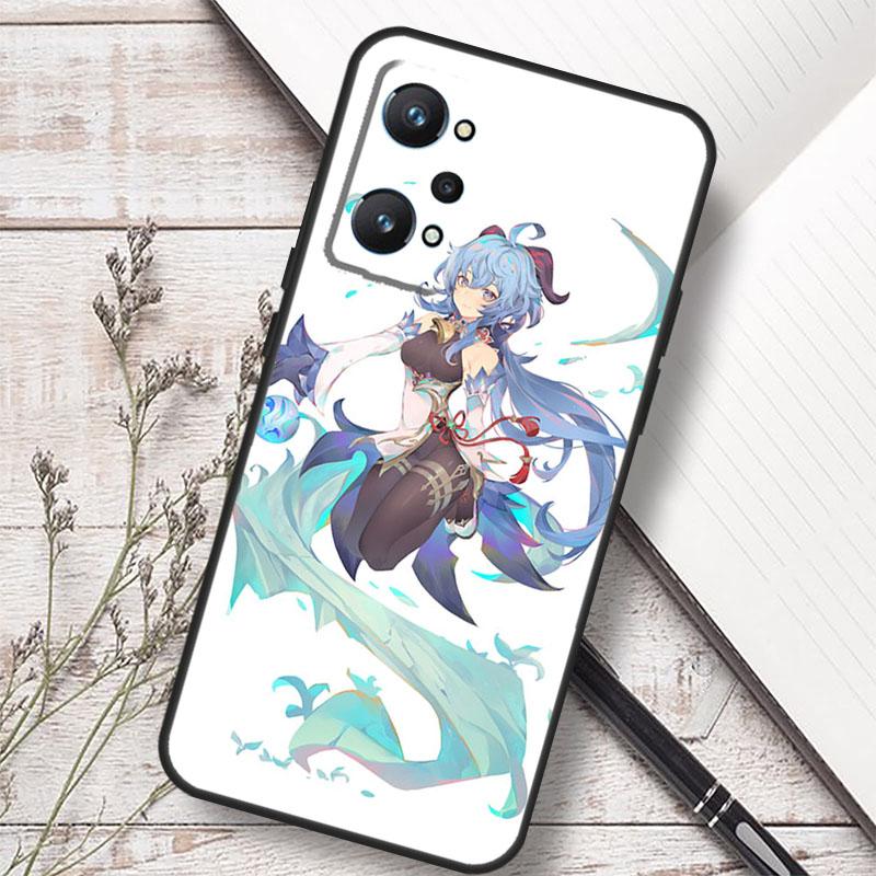 Genshin Impact Ganyu For Realme 12 13 10 11 14 Pro Plus GT 6T 6 5 GT7 Pro C61 C55 C53 C51 C21Y C25S C75 C67 Case