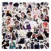 50/80/100pcs Vintage Jujutsu Kaisen Anime Stickers for Kid Toy DIY Laptop Skateboard Car Kawaii Cartoon Decoration Sticker Decal
